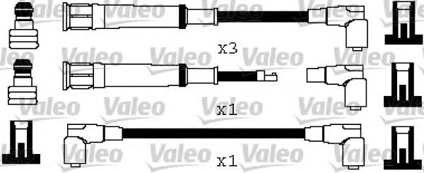 Fios de alta voltagem, kit 346378 VALEO