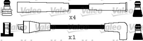 346414 VALEO fios de alta voltagem, kit