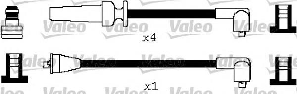 Fios de alta voltagem, kit 346400 VALEO