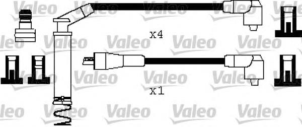 346401 VALEO fios de alta voltagem, kit