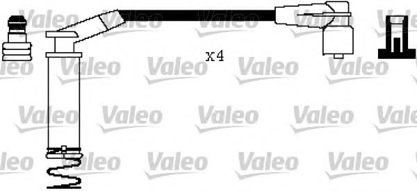 346405 VALEO fios de alta voltagem, kit