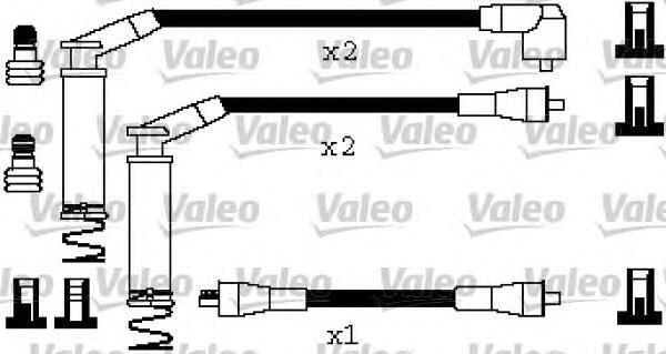 346404 VALEO fios de alta voltagem, kit