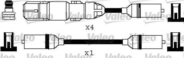 346334 VALEO fios de alta voltagem, kit