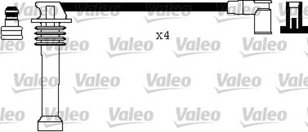 346367 VALEO fios de alta voltagem, kit