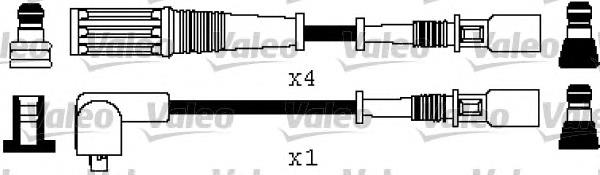 346358 VALEO fios de alta voltagem, kit