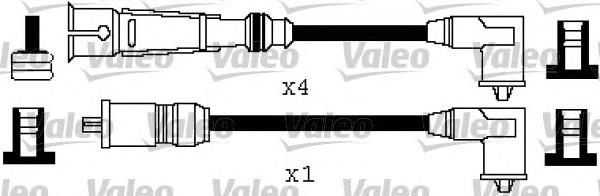 346363 VALEO fios de alta voltagem, kit