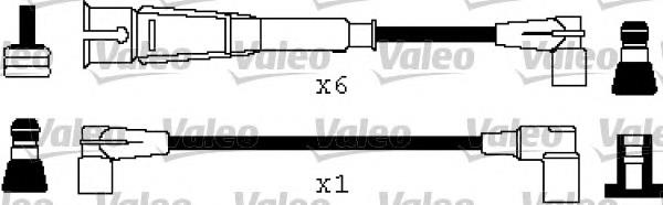 Fios de alta voltagem, kit 346360 VALEO