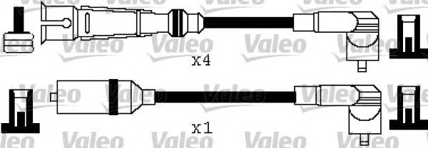 Fios de alta voltagem, kit 346362 VALEO