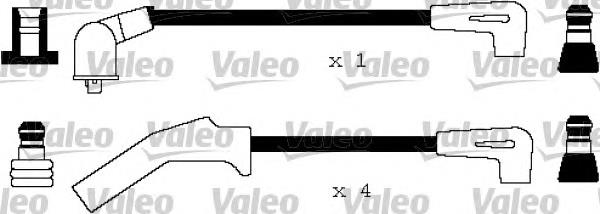 346153 VALEO fios de alta voltagem, kit