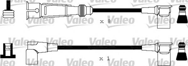 Fios de alta voltagem, kit 346143 VALEO