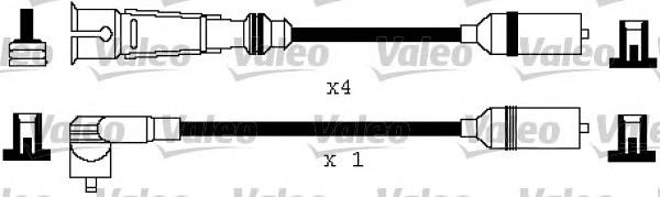 Fios de alta voltagem, kit N10050206 VAG