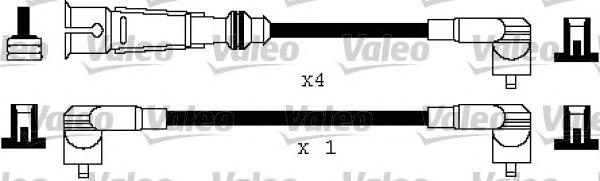 Fios de alta voltagem, kit 346112 VALEO