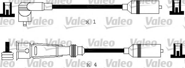 Fios de alta voltagem, kit 346179 VALEO