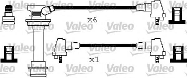 346200 VALEO fios de alta voltagem, kit