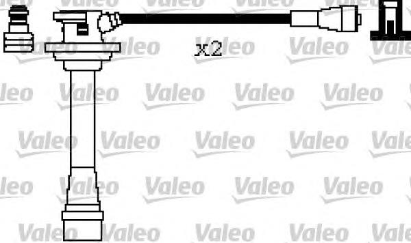 346187 VALEO fios de alta voltagem, kit