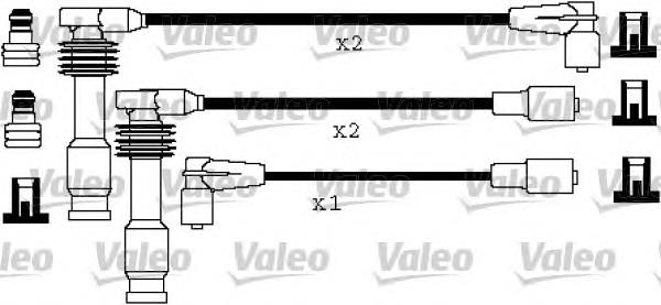 90510855 General Motors fios de alta voltagem, kit