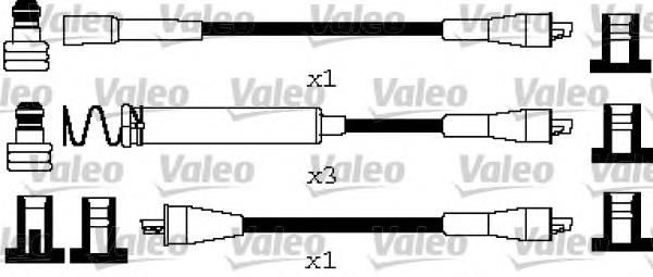 346668 VALEO fios de alta voltagem, kit