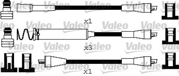 Fios de alta voltagem, kit 346664 VALEO