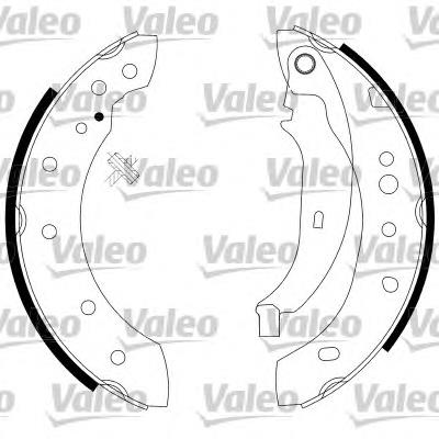 564004 VALEO sapatas do freio traseiras de tambor