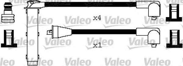 346656 VALEO fios de alta voltagem, kit