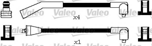 Fios de alta voltagem, kit 346653 VALEO
