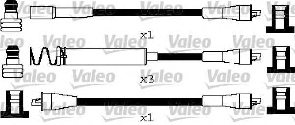 Fios de alta voltagem, kit 346661 VALEO