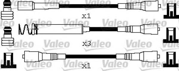 346663 VALEO fios de alta voltagem, kit