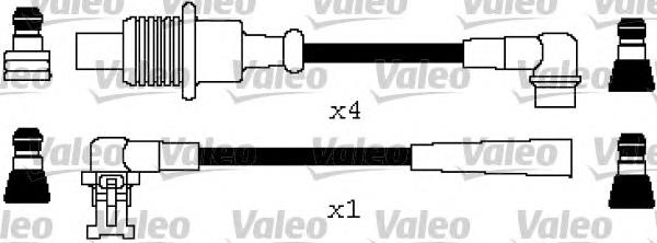 346604 VALEO fios de alta voltagem, kit