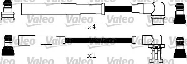 346608 VALEO fios de alta voltagem, kit