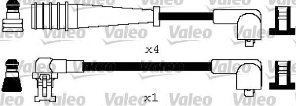 346605 VALEO fios de alta voltagem, kit