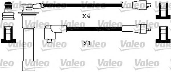 Fios de alta voltagem, kit Peugeot 505  551A