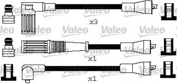 Fios de alta voltagem, kit 346617 VALEO