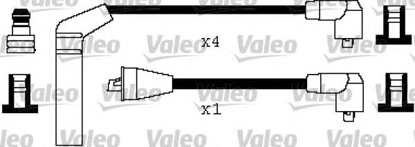 346481 VALEO fios de alta voltagem, kit