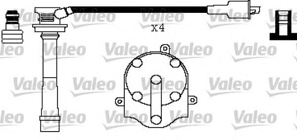 Fios de alta voltagem, kit 346430 VALEO