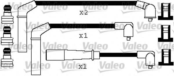 346443 VALEO fios de alta voltagem, kit