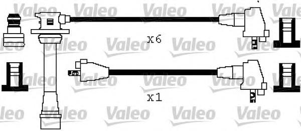 346448 VALEO fios de alta voltagem, kit