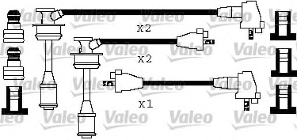 Fios de alta voltagem, kit 346447 VALEO