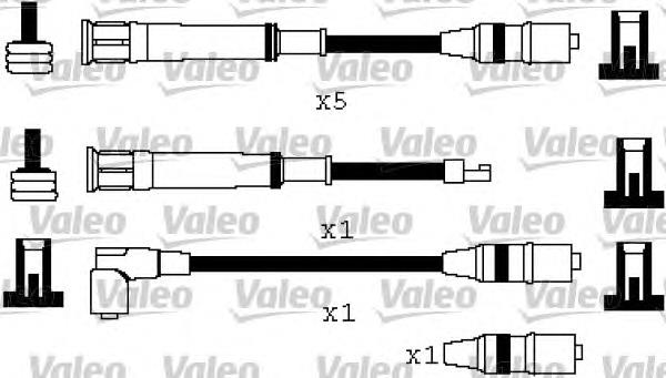 346574 VALEO fios de alta voltagem, kit