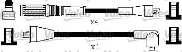 346512 VALEO fios de alta voltagem, kit