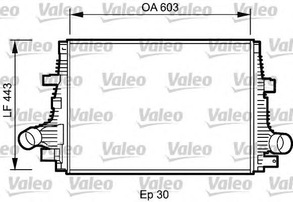 818794 VALEO radiador de intercooler