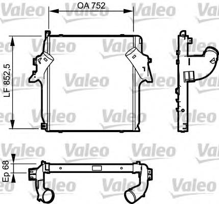 Radiador de intercooler 818781 VALEO