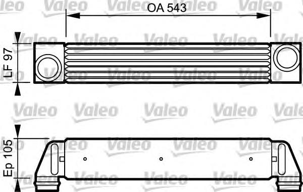 818796 VALEO radiador de intercooler