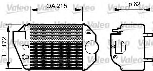 818827 VALEO radiador de intercooler