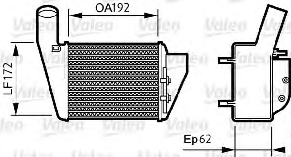 818828 VALEO radiador de intercooler