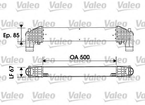 817936 VALEO radiador de intercooler