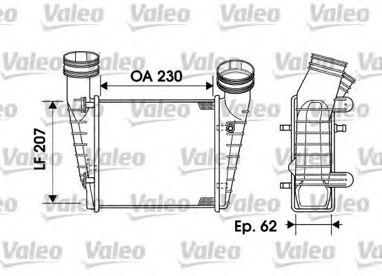 817938 VALEO radiador de intercooler