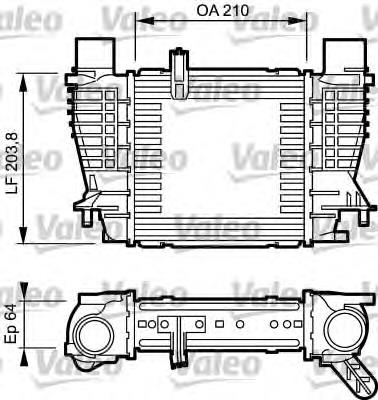 817999 VALEO radiador de intercooler