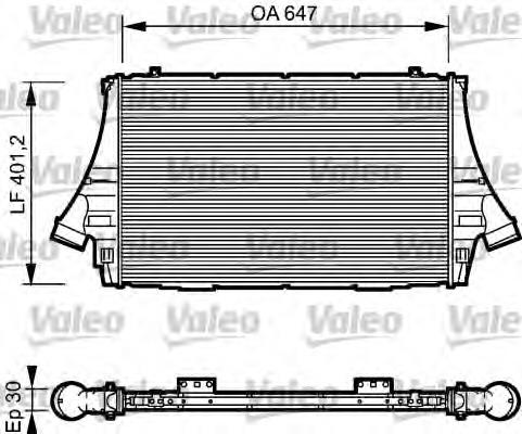 Radiador de intercooler 817998 VALEO