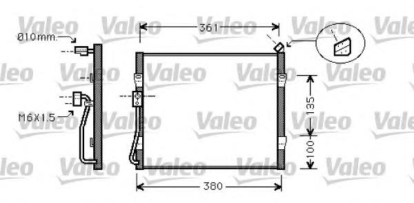 Radiador de aparelho de ar condicionado 818031 VALEO