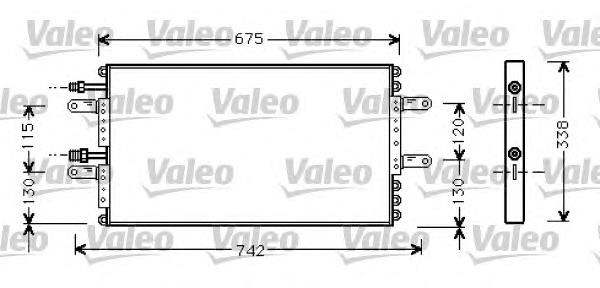 Radiador de aparelho de ar condicionado 818030 VALEO